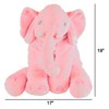 Toy Time Elephant Stuffed Animal Toy- Plush, Soft Animal Friend for Toddlers, Boys, Girls and Adults (Pink) 908352BHH